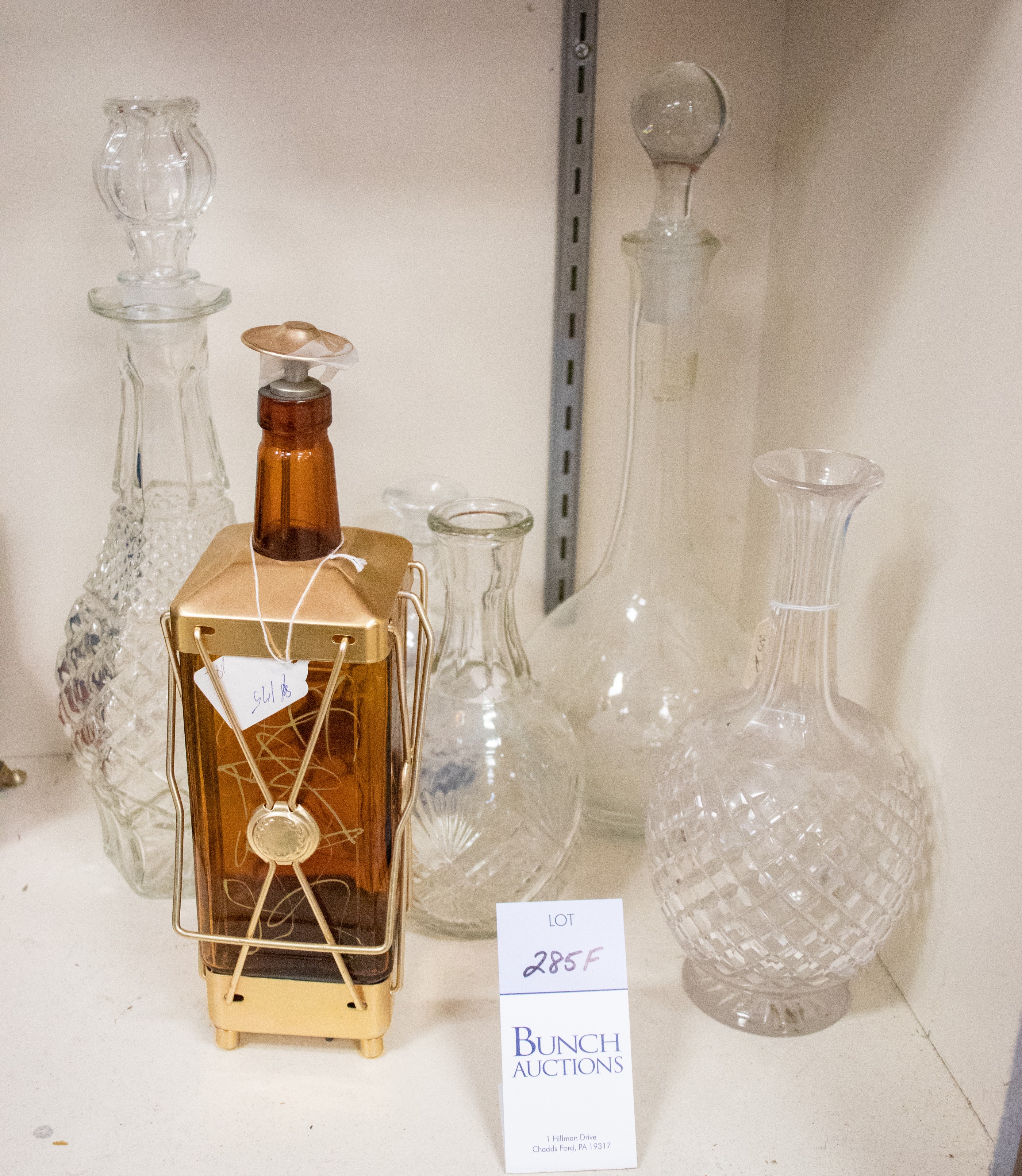 (6) Decanters, including cut &