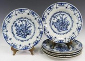 6) DELFT BLUE & WHITE FAIENCE
