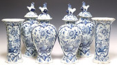 (6) DUTCH DELFT BLUE &AMP; WHI
