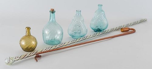 6 EARLY AMERICAN GLASS ITEMS1st &