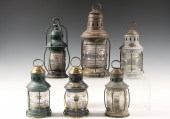 (6) EARLY SHIP'S CABIN LANTERN