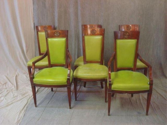 6 Empire Style Dining Chairs.