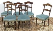 (6) EMPIRE STYLE MAHOGANY DINI