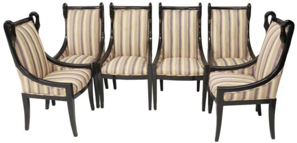 (6) EMPIRE STYLE SWAN NECK DINING