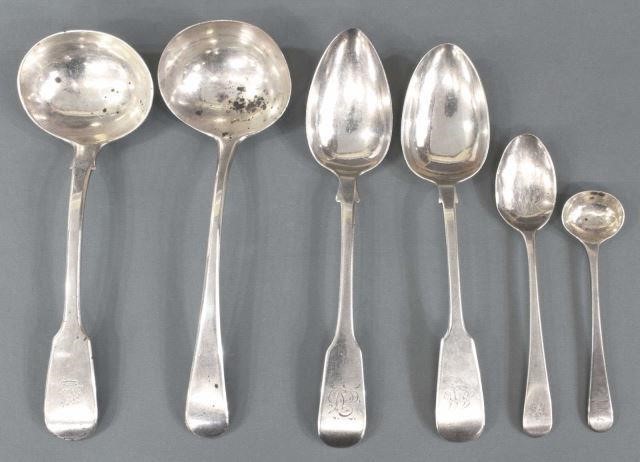 (6) ENGLISH GEORGIAN STERLING