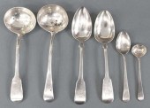 (6) ENGLISH GEORGIAN STERLING