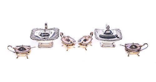 6 ENGLISH HALLMARKED SILVER