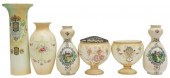 (6) ENGLISH PARCEL GILT FLORAL