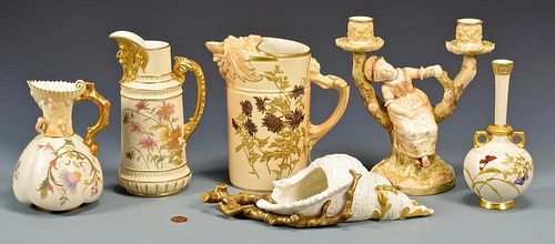 6 ENGLISH ROYAL WORCESTER PORCELAIN
