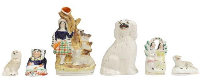 (6) ENGLISH VICTORIAN STAFFORDSHIRE