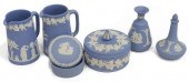 (6) ENGLISH WEDGWOOD BLUE JASP