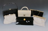6 ESTATE FOUND VINTAGE HANDBAG