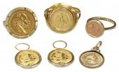 (6) ESTATE YELLOW GOLD & COIN