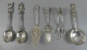 6 FANCY CONTINENTAL SILVER ITE