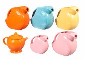 (6) Fiesta disc pitchers and t