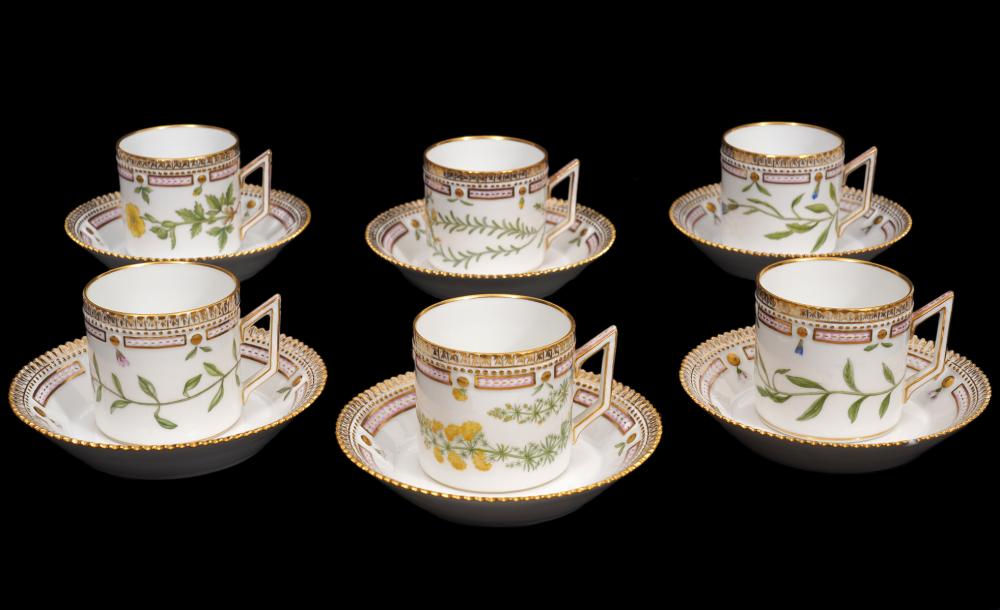 6 FLORA DANICA CHOCOLATE CUP &