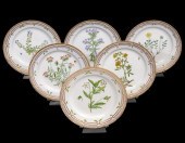 6 FLORA DANICA LUNCH PLATES #2