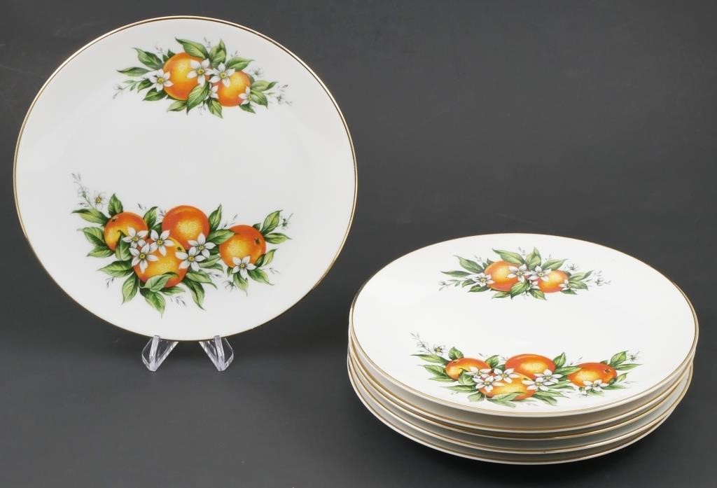 (6) FLORIDA ORANGES PLATES