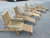 6 FOLDING TEAK LOUNGE OR DECK