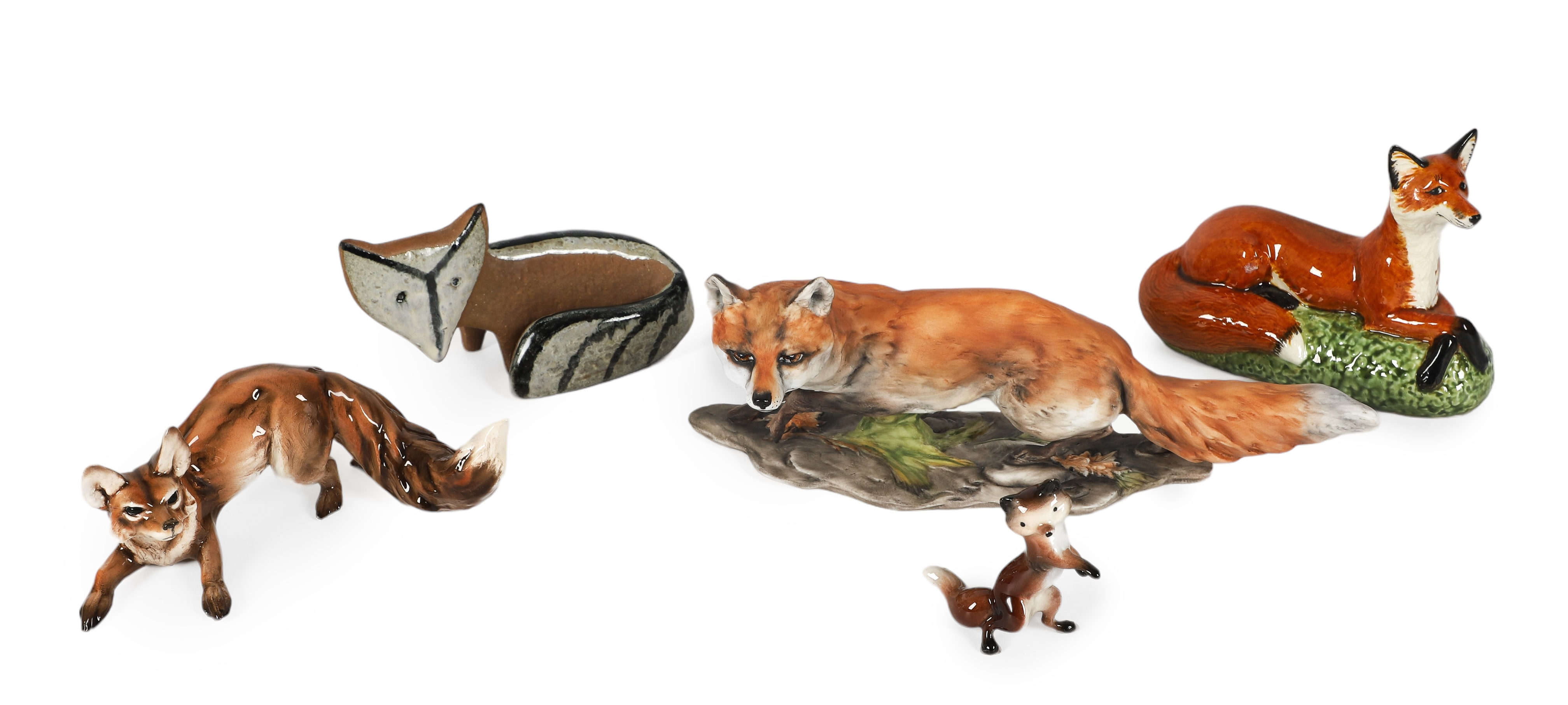 (6) Fox figurines, c/o Swarovski