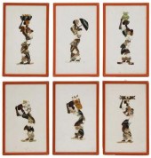 (6) FRAMED BUTTERFLY WING FIGU