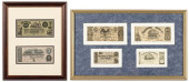 6 FRAMED CONFEDERATE BANK NOTE