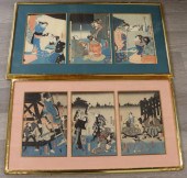 (6) FRAMED JAPANESE TOYOKUNI I