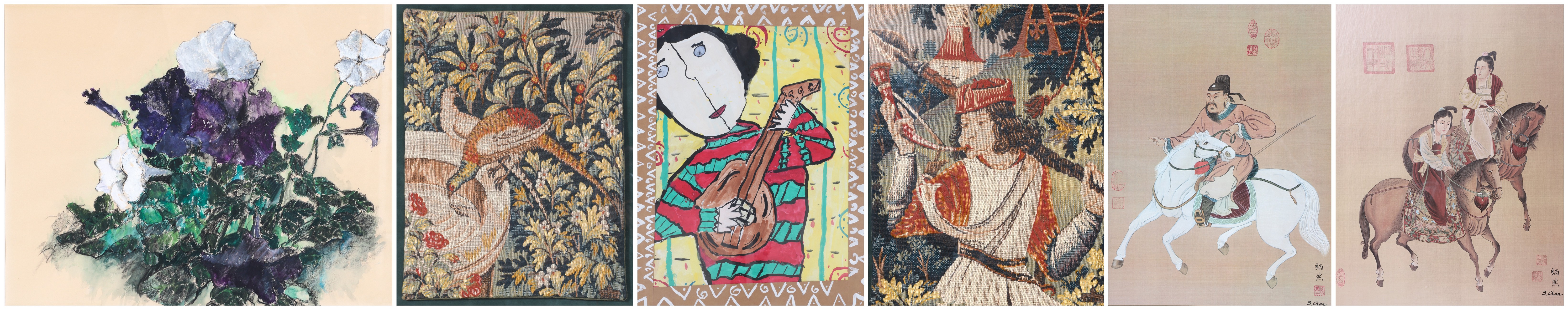 (6) Framed Pictures and Tapestries,