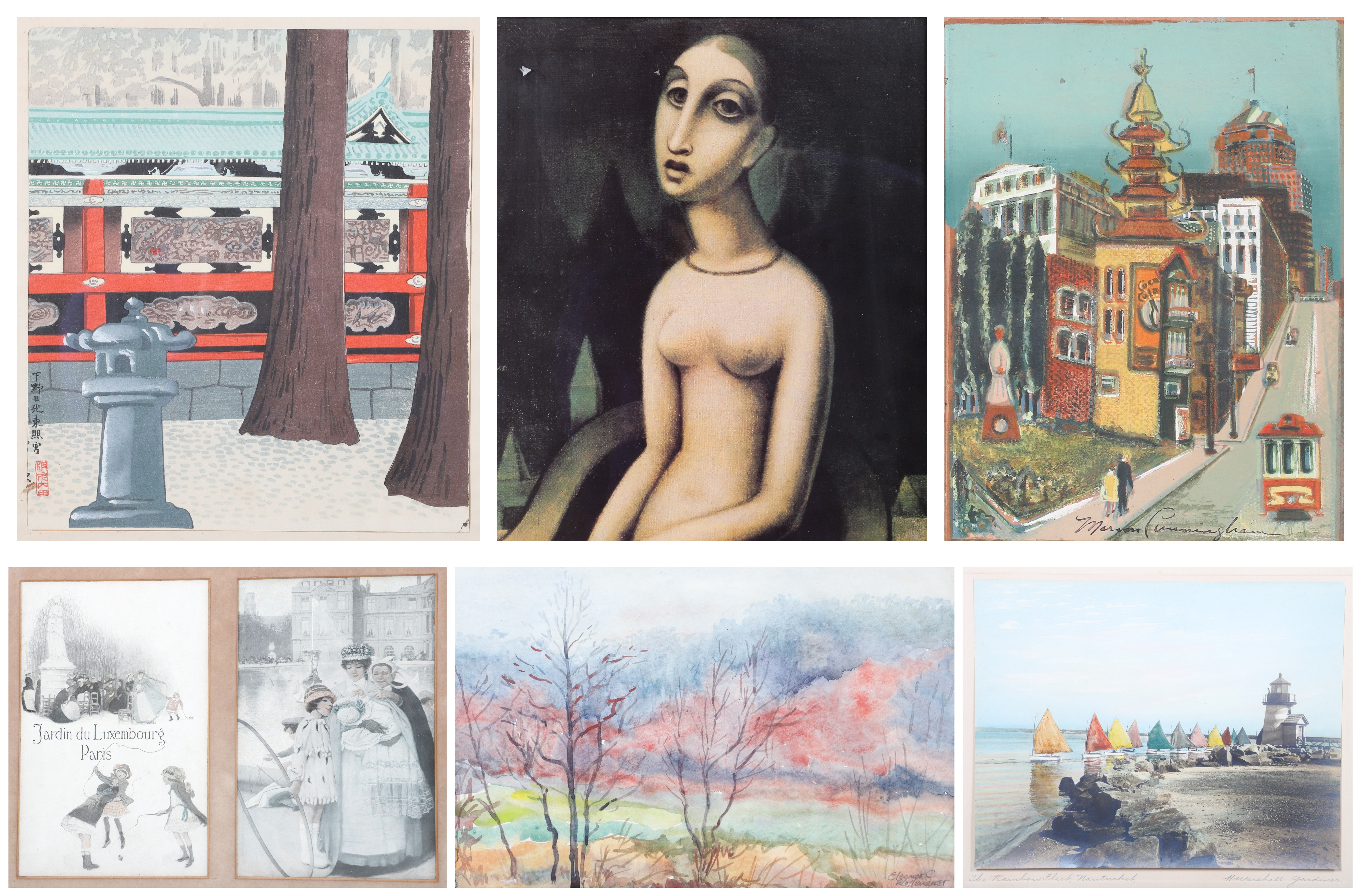 (6) Framed pictures, including