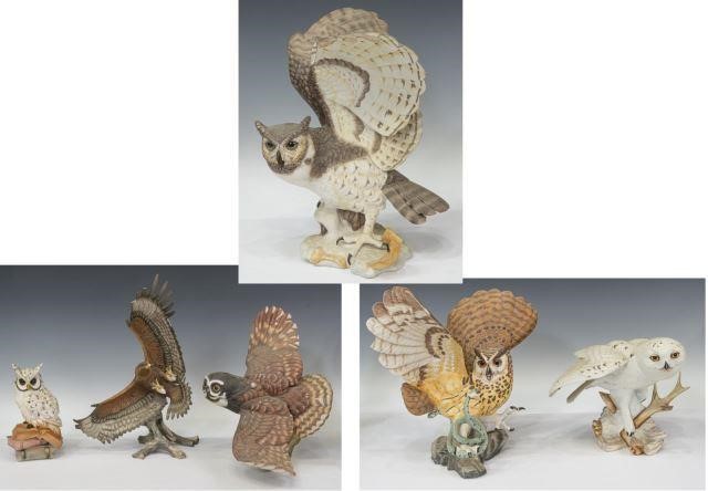 (6) FRANKLIN MINT PORCELAIN BIRDS