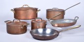 (6) French and style lidded po