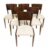(6) FRENCH ART DECO ROSEWOOD D
