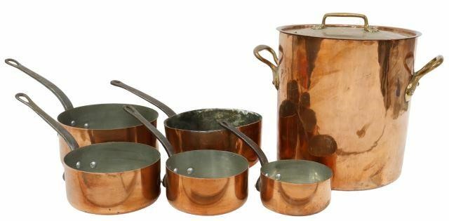 (6) FRENCH COPPER GRADUATED