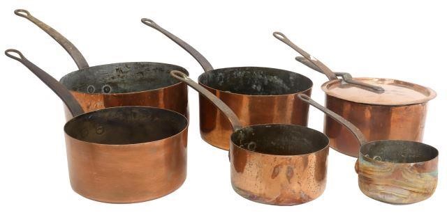 (6) FRENCH COPPER GRADUATED