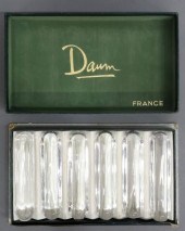 (6) FRENCH DAUM CRYSTAL KNIFE