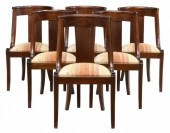 (6) FRENCH EMPIRE STYLE MAHOGA