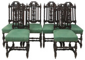 (6) FRENCH HENRI II STYLE SPIR