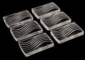 (6) FRENCH LALIQUE 'LEDA' GLAS