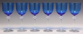 (6) FRENCH LALIQUE 'ROXANE' BU