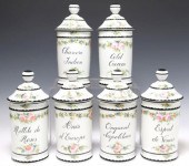 (6) FRENCH LIMOGES PORCELAIN A