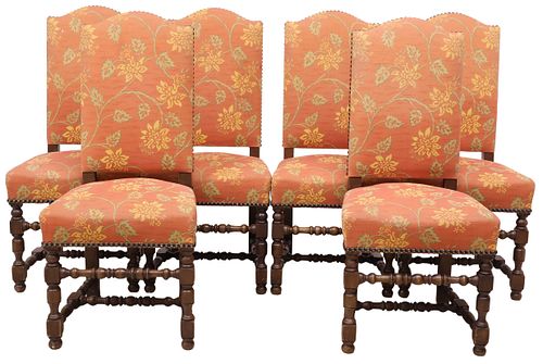 (6) FRENCH LOUIS XIV STYLE