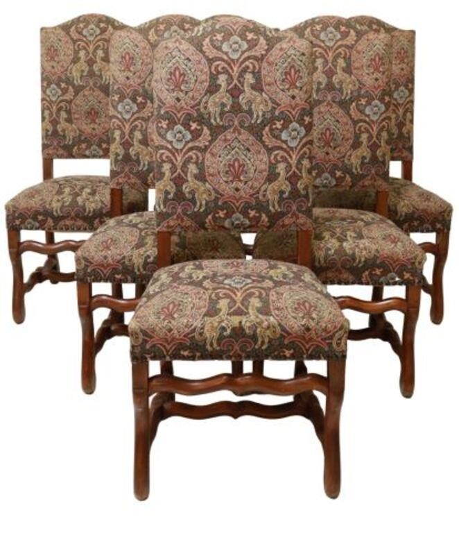 (6) FRENCH LOUIS XIV STYLE HIGHBACK