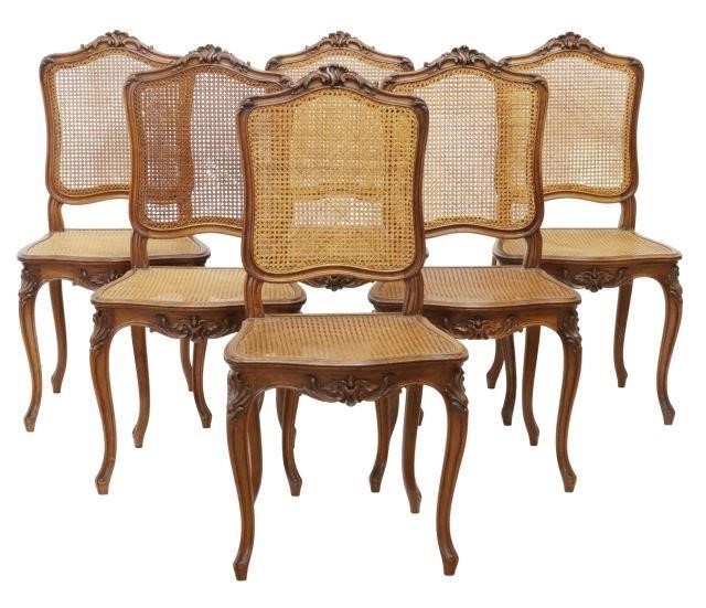 (6) FRENCH LOUIS XV STYLE CANE