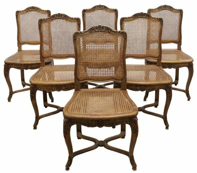 (6) FRENCH LOUIS XV STYLE CANE