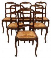 (6) FRENCH LOUIS XV STYLE BEEC