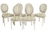 (6) FRENCH LOUIS XVI STYLE UPH
