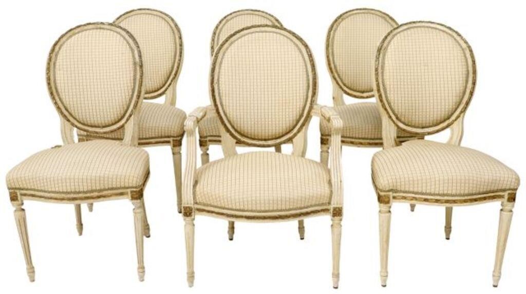 (6) FRENCH LOUIS XVI STYLE