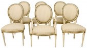 (6) FRENCH LOUIS XVI STYLE UPH
