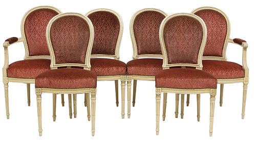 (6) FRENCH LOUIS XVI STYLE