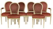 (6) FRENCH LOUIS XVI STYLE WHI